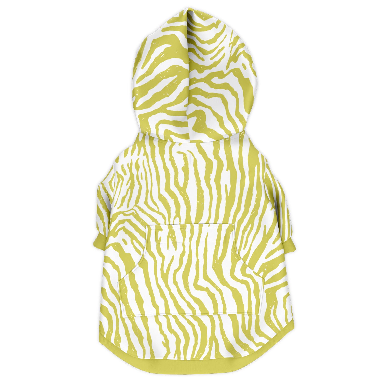 Back preview of Apple Zebra dog hoodie.