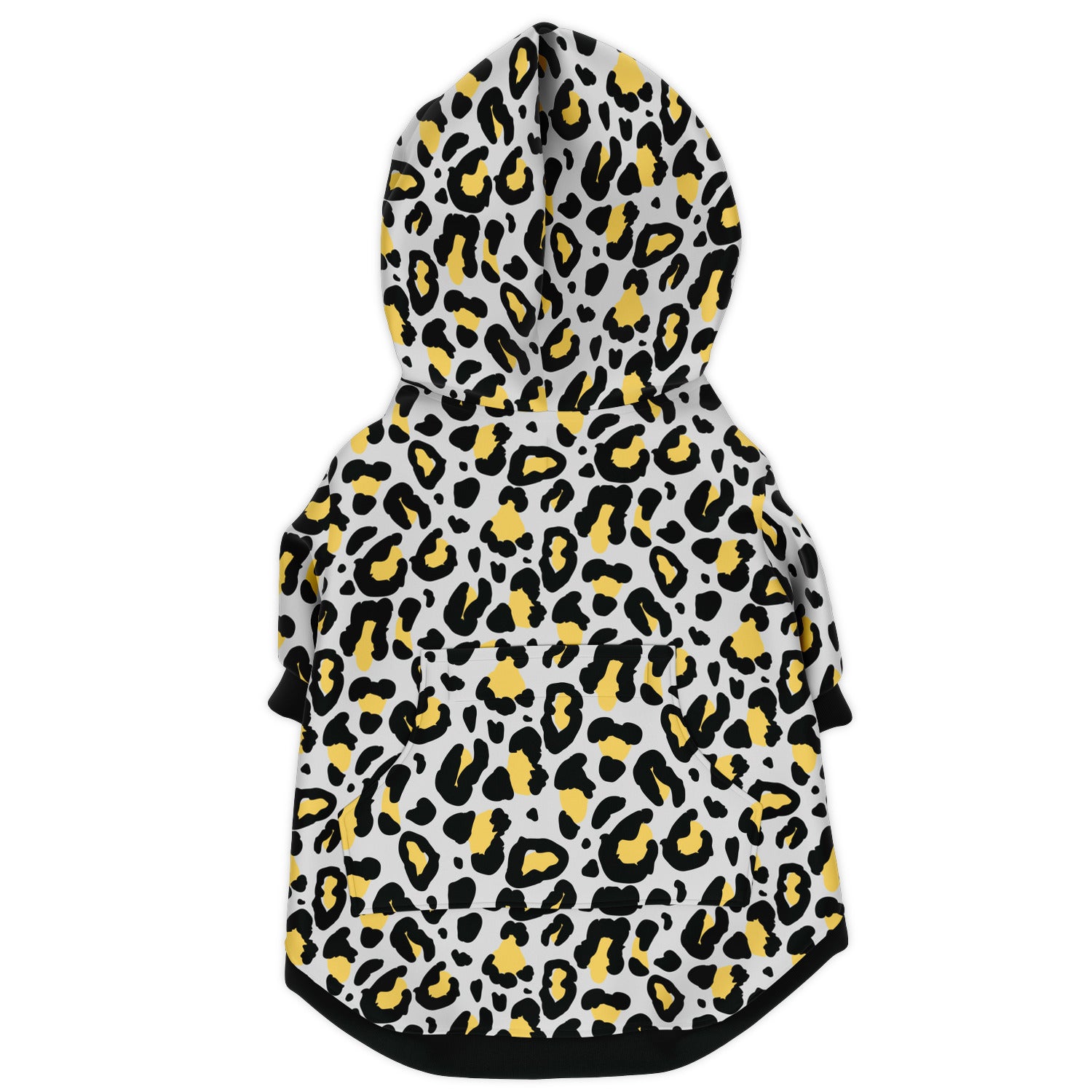 Back preview of Bubblebum Leopard dog hoodie.