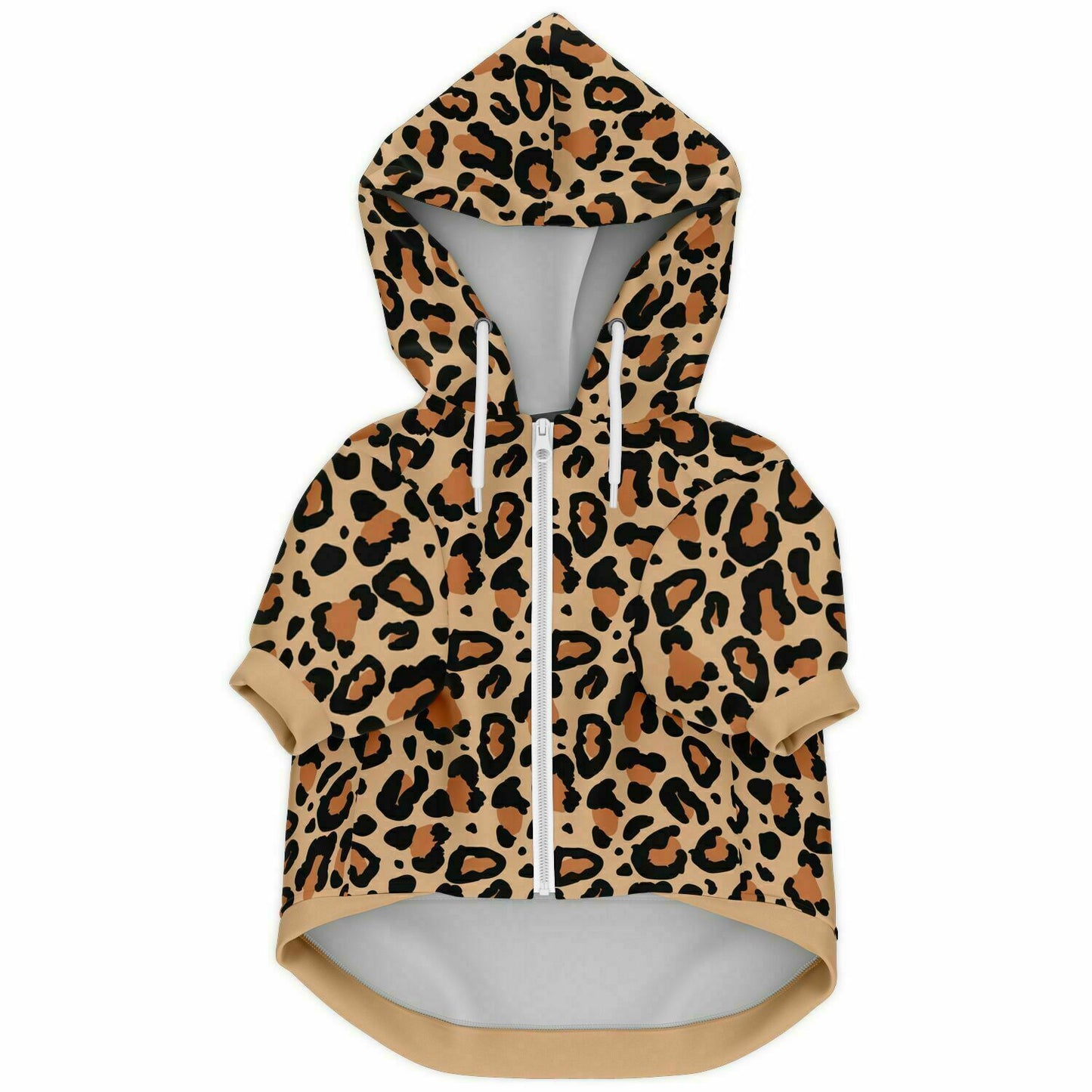 Front preview of Classic Leopard dog hoodie.