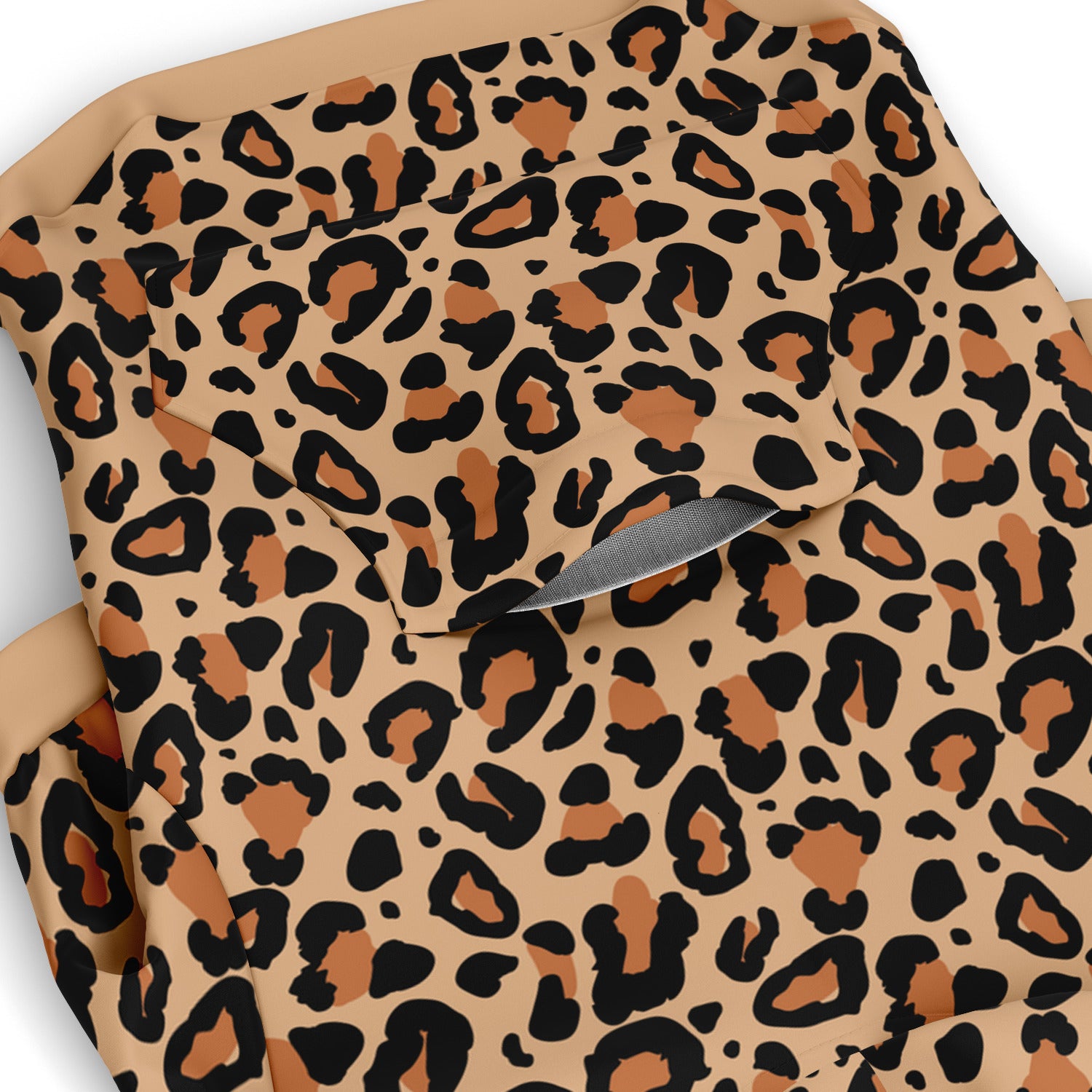 Pocket preview of Classic Leopard dog hoodie.