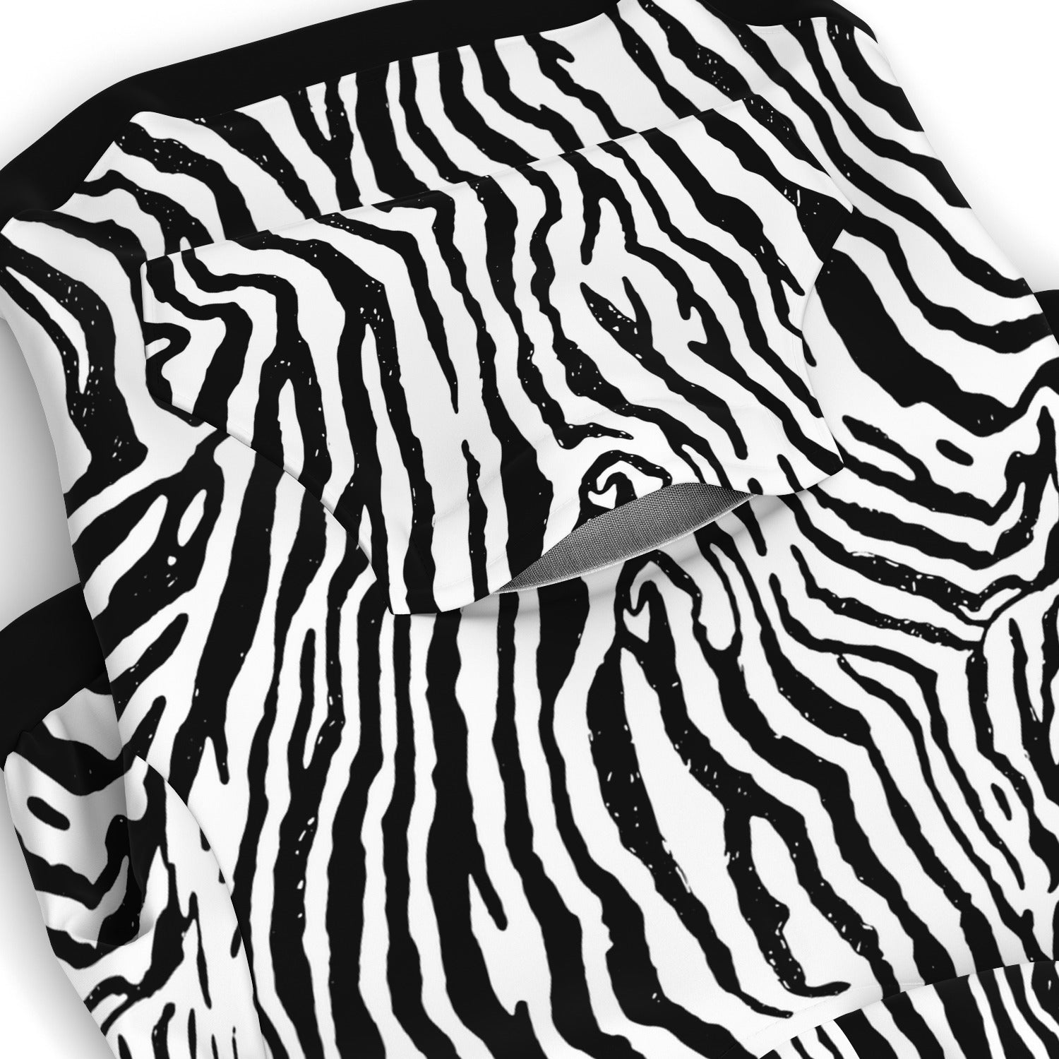 Pocket preview of Classic Zebra dog hoodie.