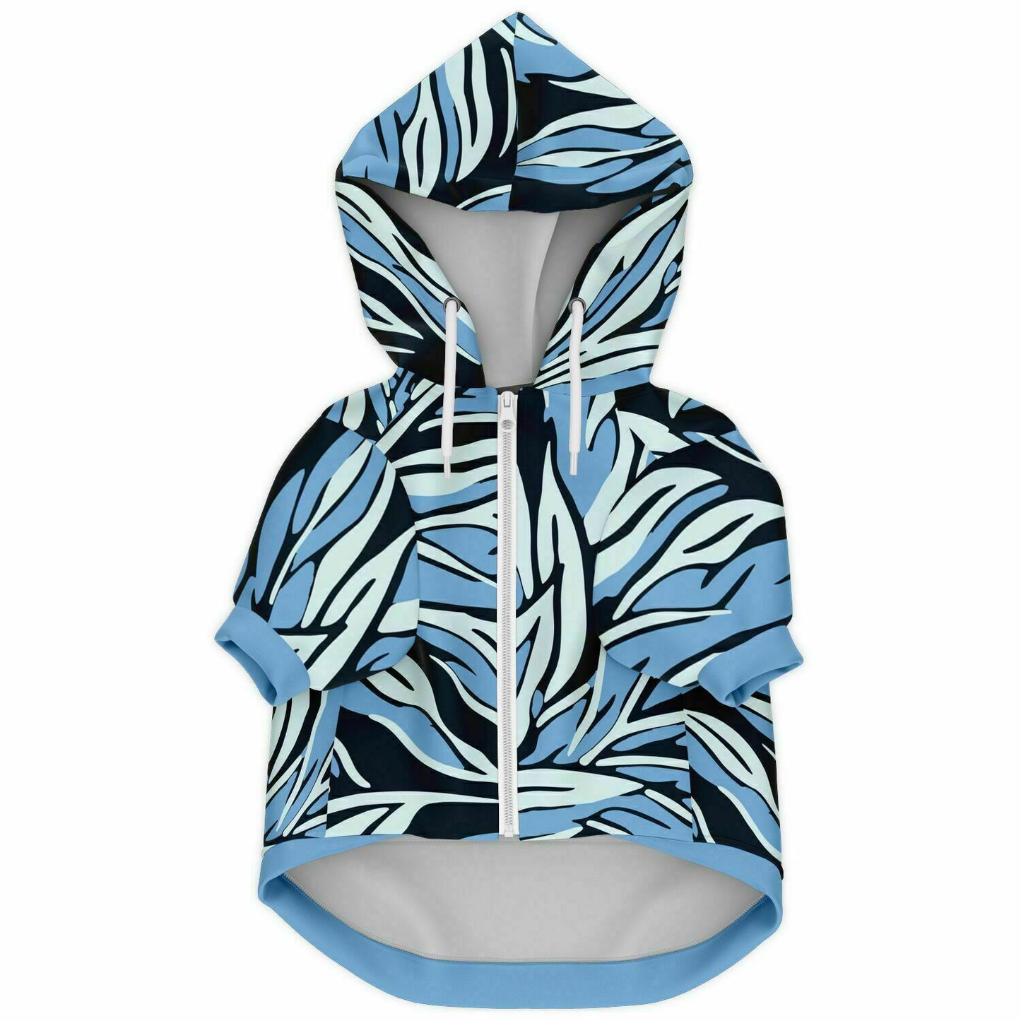 Front preview of Ice Leaf dog hoodie.