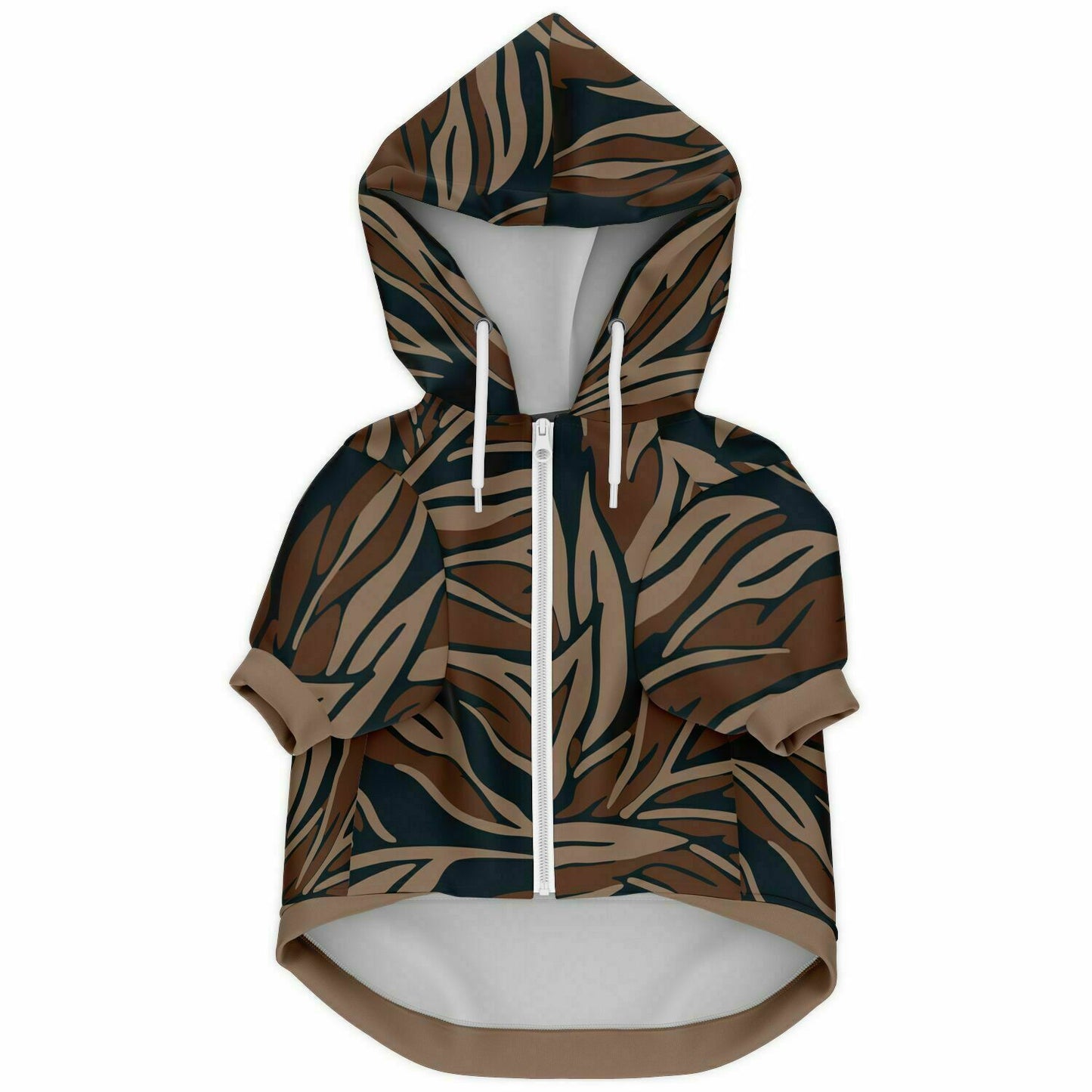 Front preview of Jupiter Leaf dog hoodie.