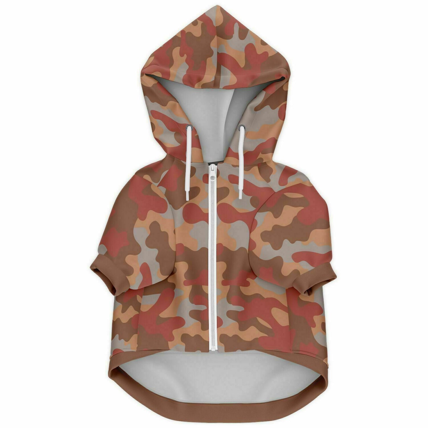 Front preview of Moon-Rock Camo dog hoodie.