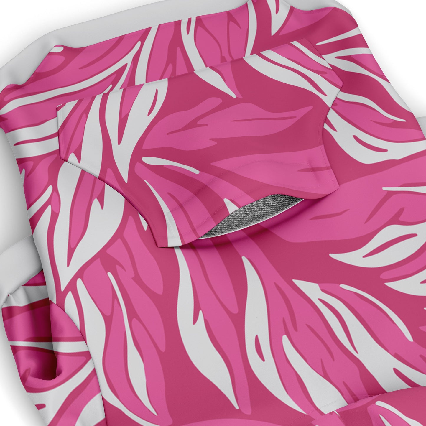 Pocket preview of Pretty-Pink Leaf dog hoodie.