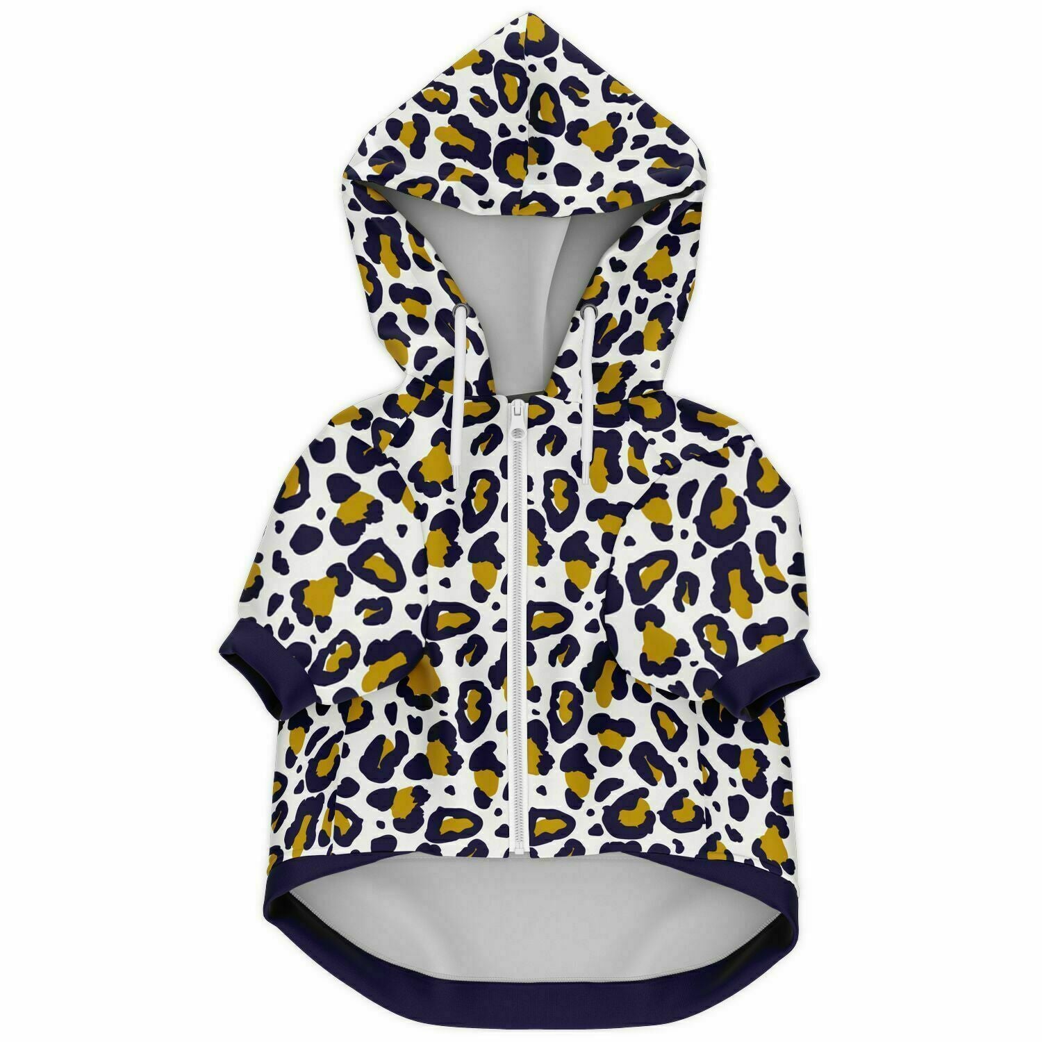 Front preview of Sailor Leopard dog hoodie.