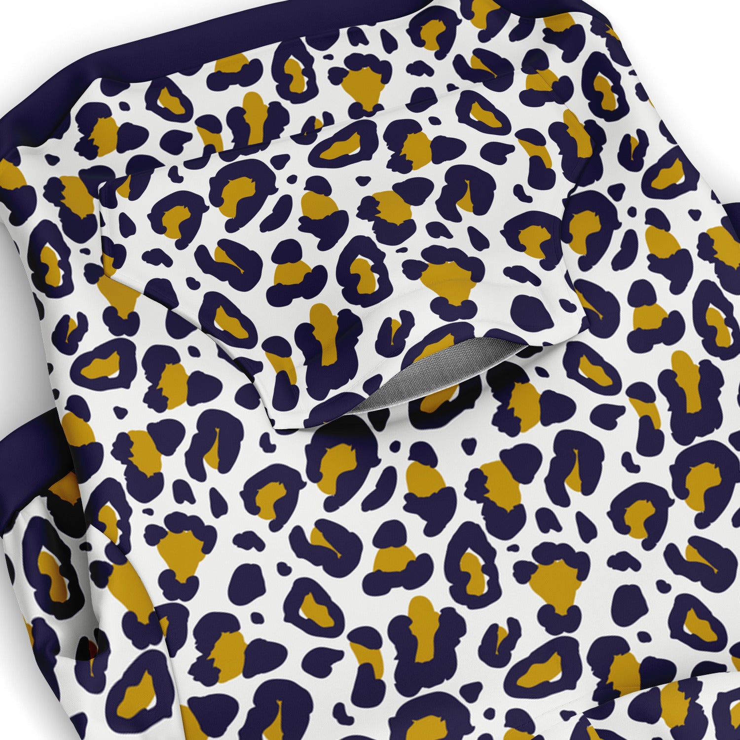 Pocket preview of Sailor Leopard dog hoodie.