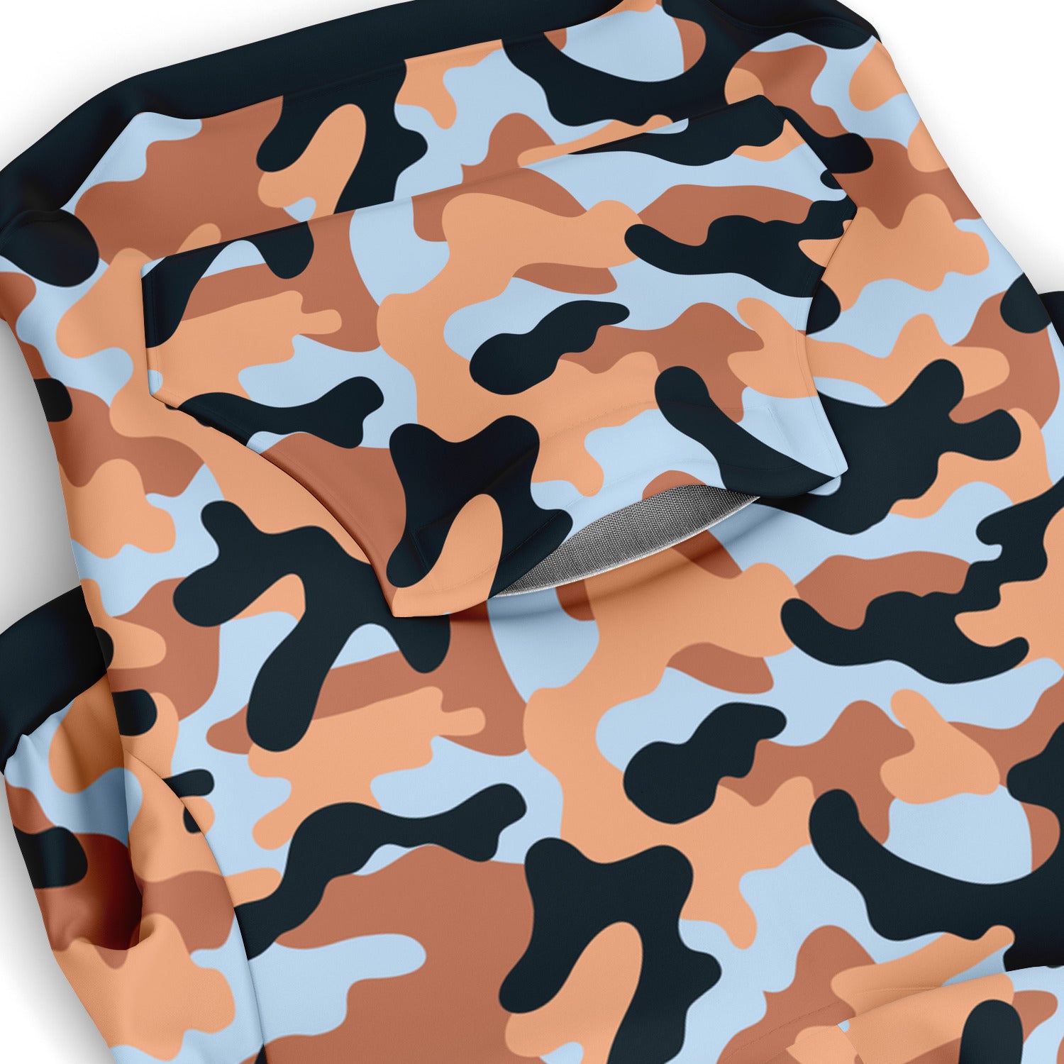 Pocket preview of Sand-Storm Camo dog hoodie.