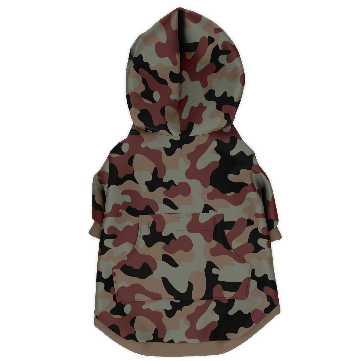 Back preview of Shadow-Moon Camo dog hoodie.