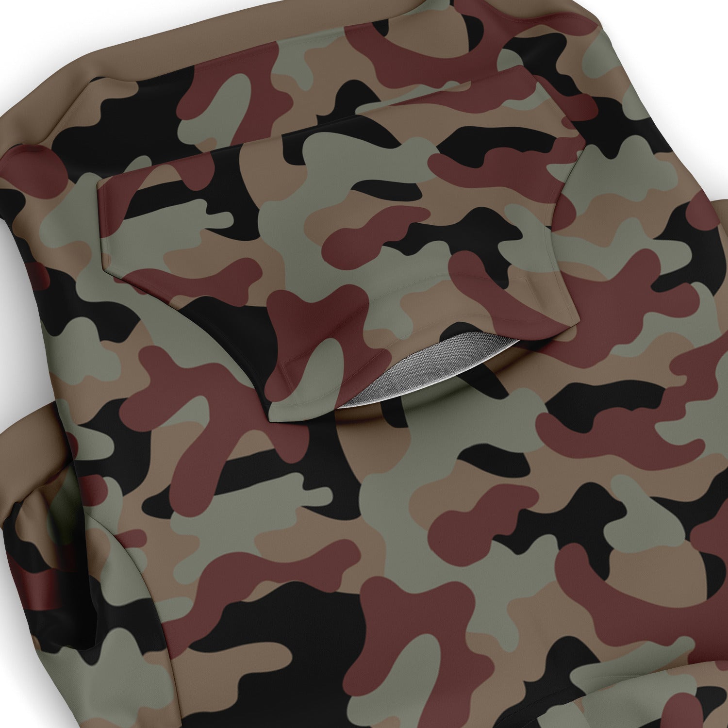 Pocket preview of Shadow-Moon Camo dog hoodie.