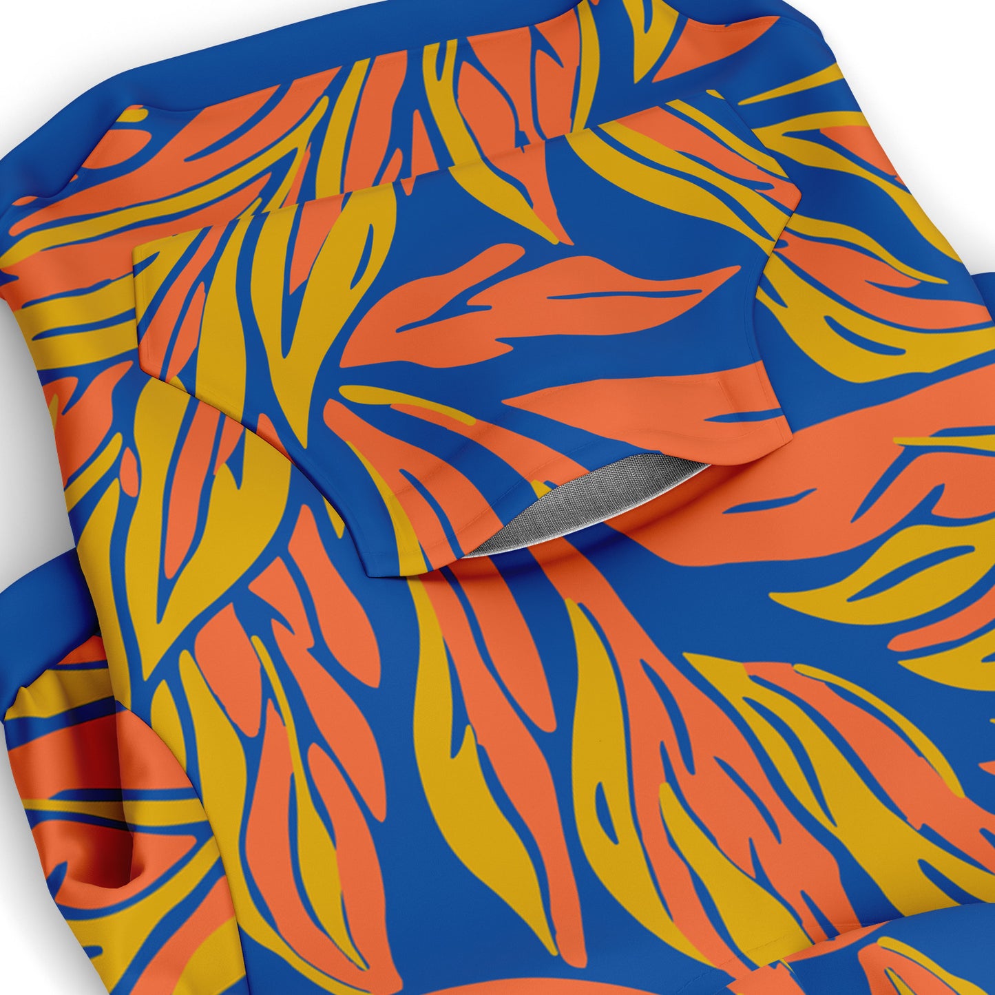 Pocket preview of Sunrise Leaf dog hoodie.