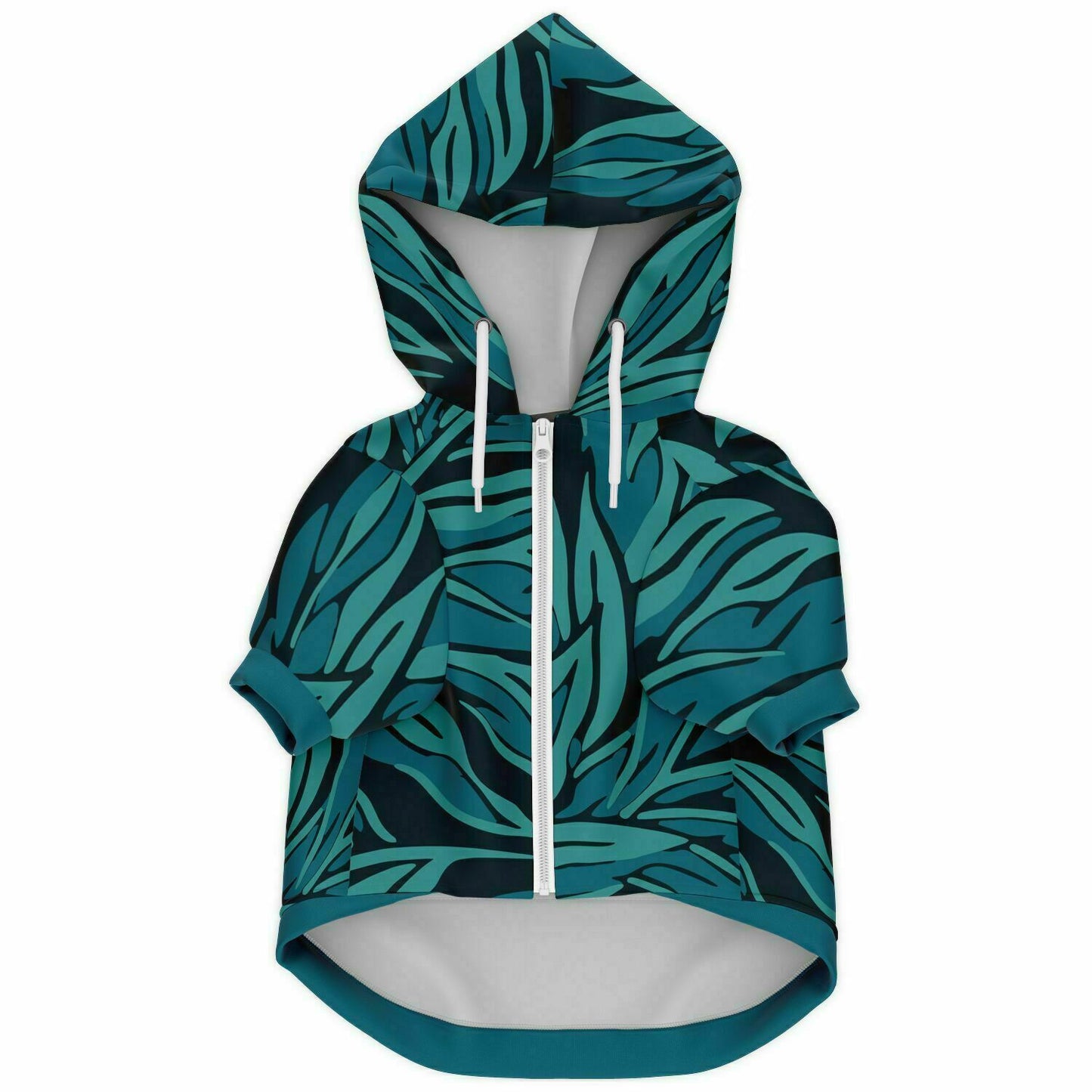 TEEL LEAF DOG HOODIE