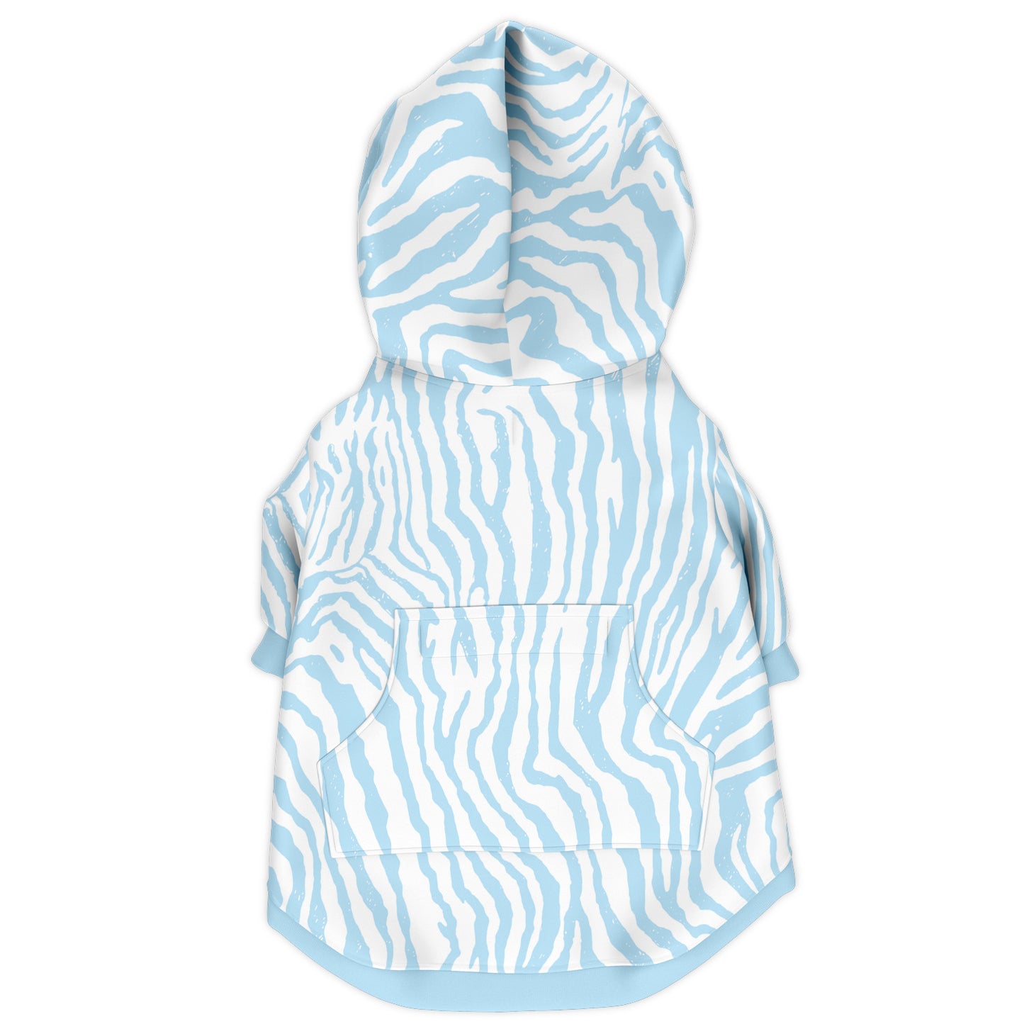 BABY-BLUE ZEBRA DOG HOODIE