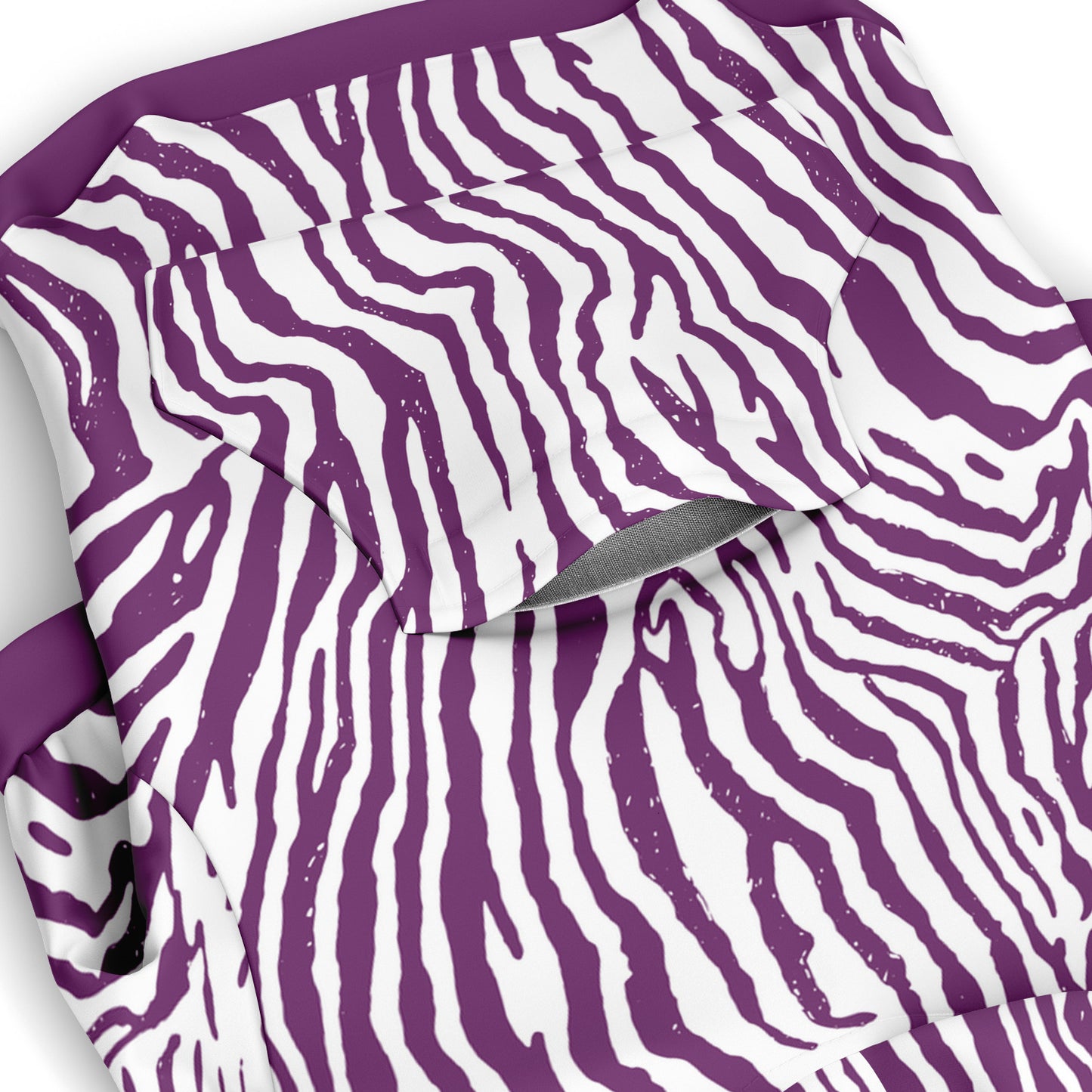 PLUM ZEBRA DOG HOODIE