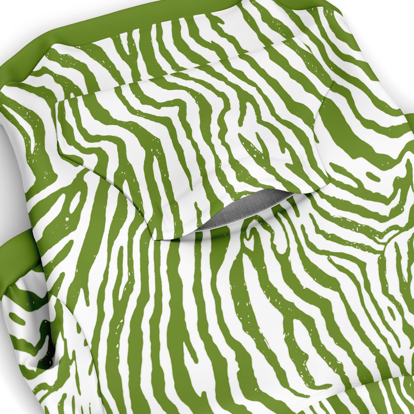 OLIVE ZEBRA DOG HOODIE