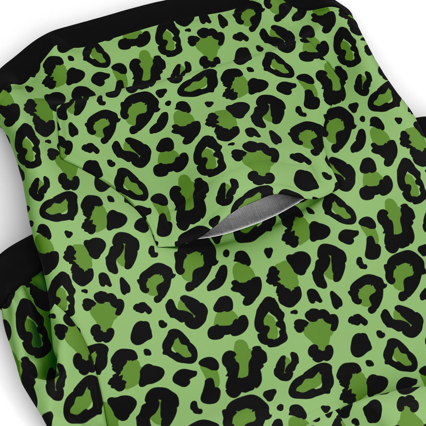 SHADOW-GREEN LEOPARD DOG HOODIE