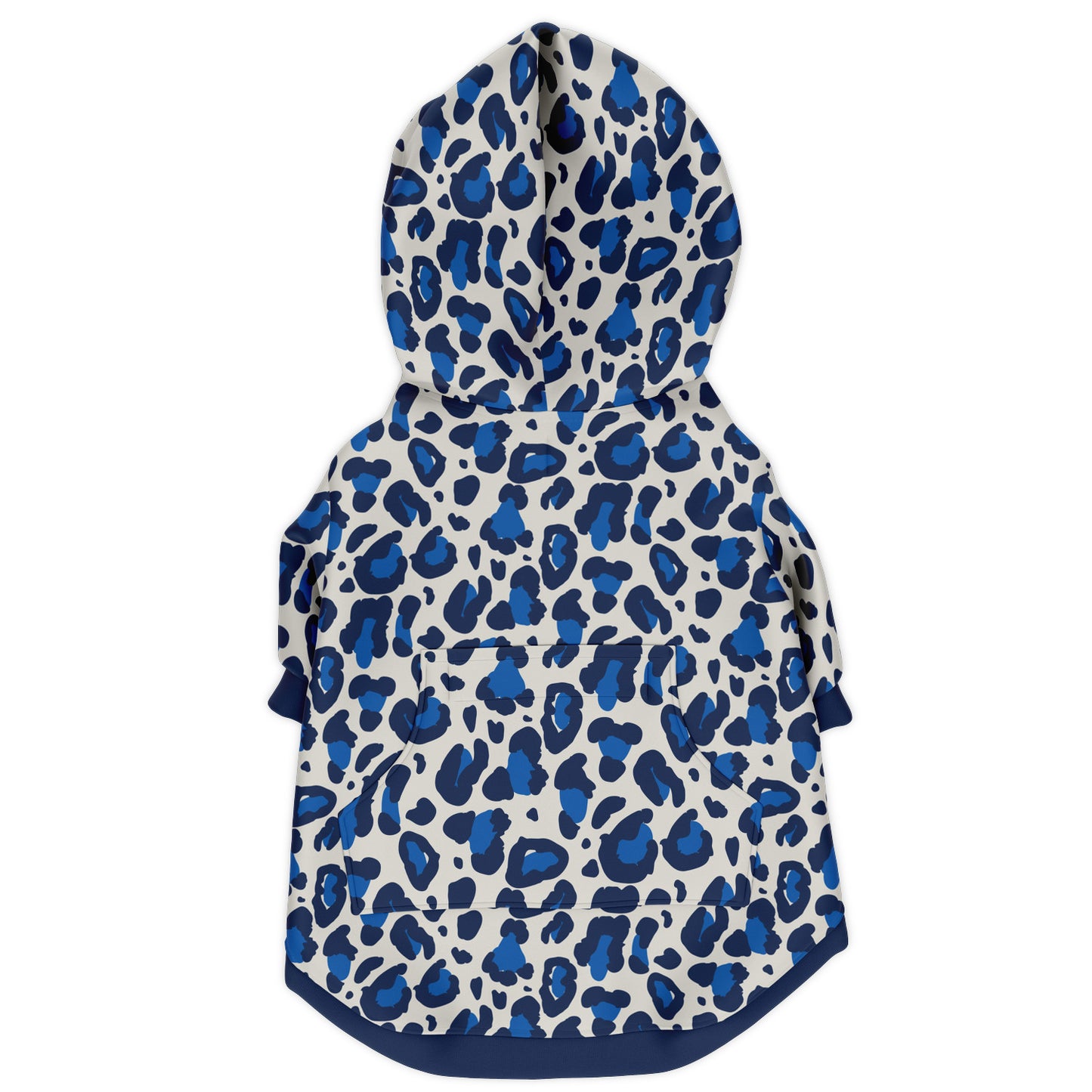 OCEAN-BREEZE LEOPARD DOG HOODIE