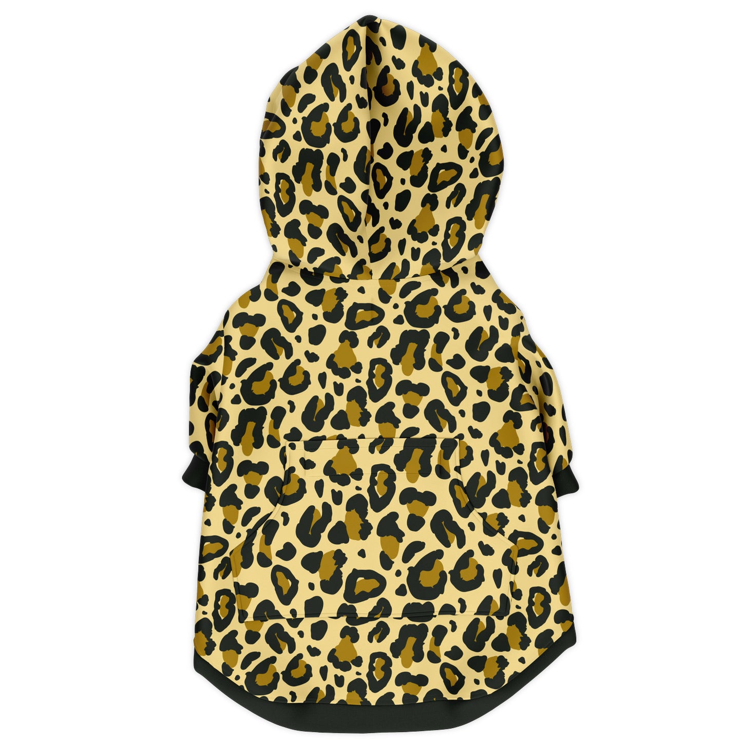 OLIVE LEOPARD DOG HOODIE