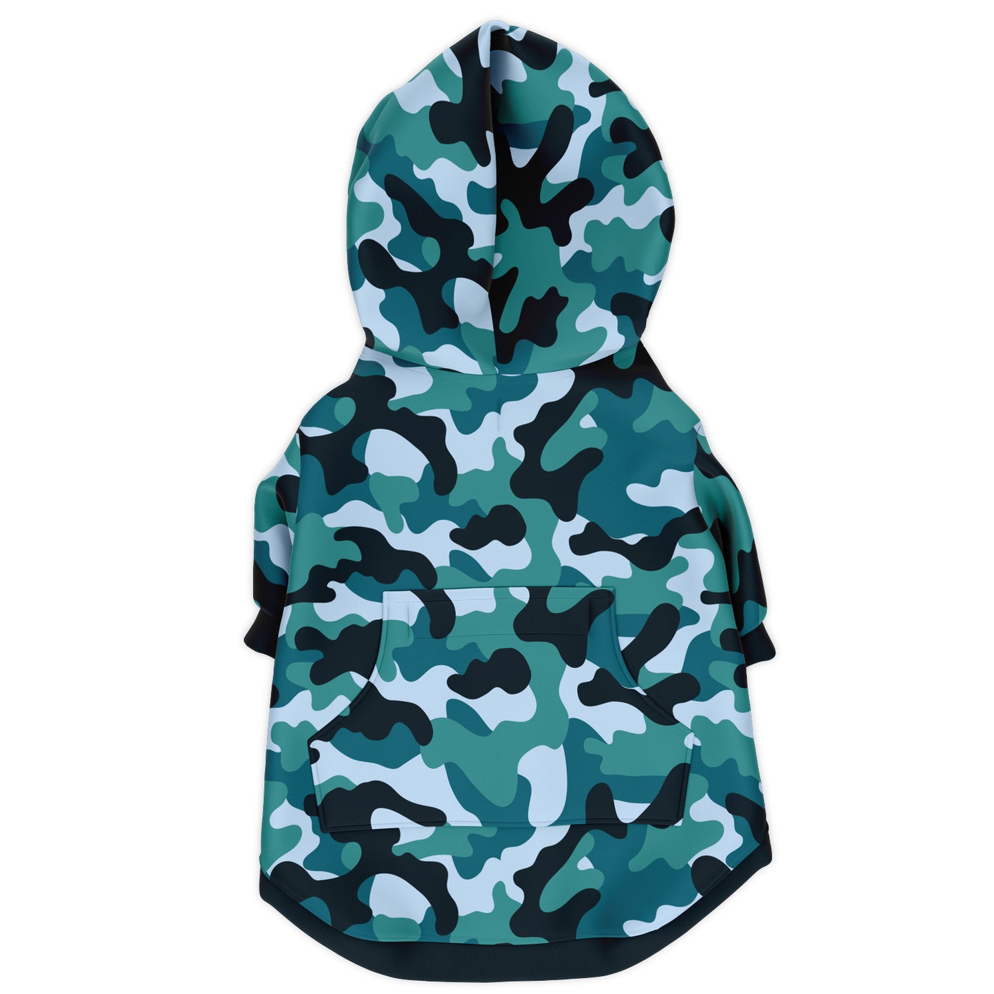 CLASSIC-AQUA CAMO DOG HOODIE