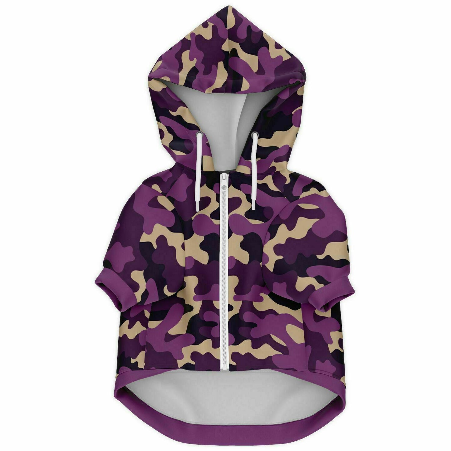 PURPLE-PARTY CAMO DOG HOODIE