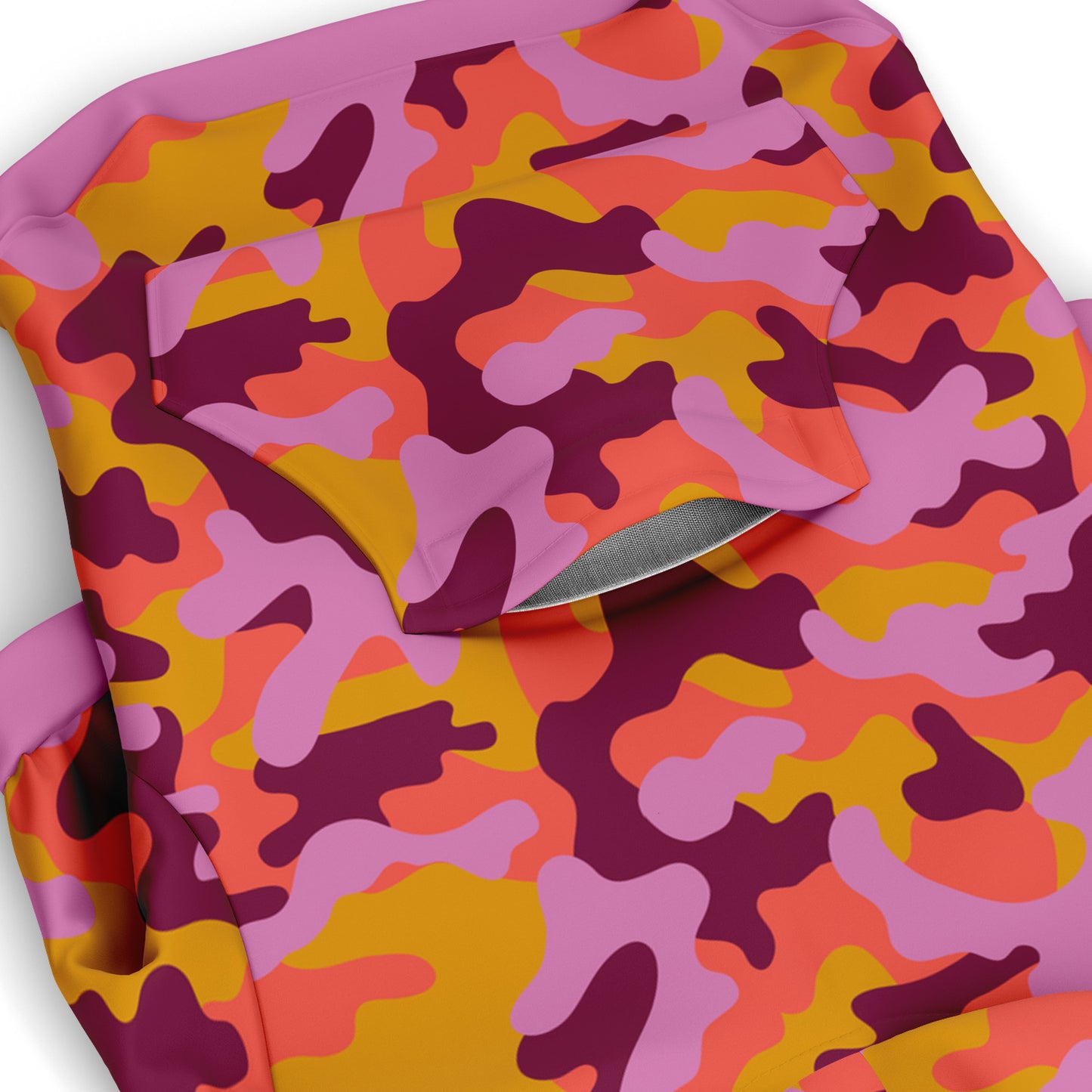 FUCHSIA-SUNSET CAMO DOG HOODIE